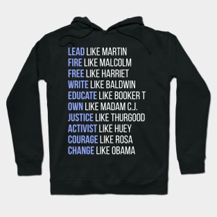 Black Ledgends, Black History, African American, Civil Rights Leaders, Dream like Martin Hoodie